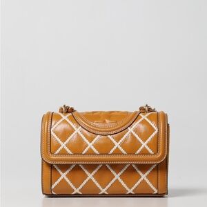 Tory Burch Fleming Small Pop Quilt Convertible Shoulder Bag